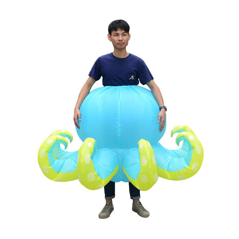 Fun Inflatable Costume For Halloween Featuring Alien And Santa Claus Designs For Adults