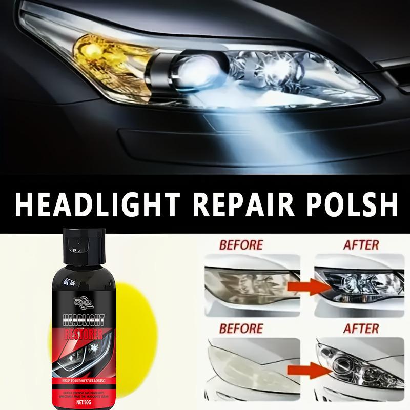 Car Headlight Repair Paste - High-strength Polishing Agent That Removes Oxidation, Scratches, Blurring, and Yellowing, Restoring