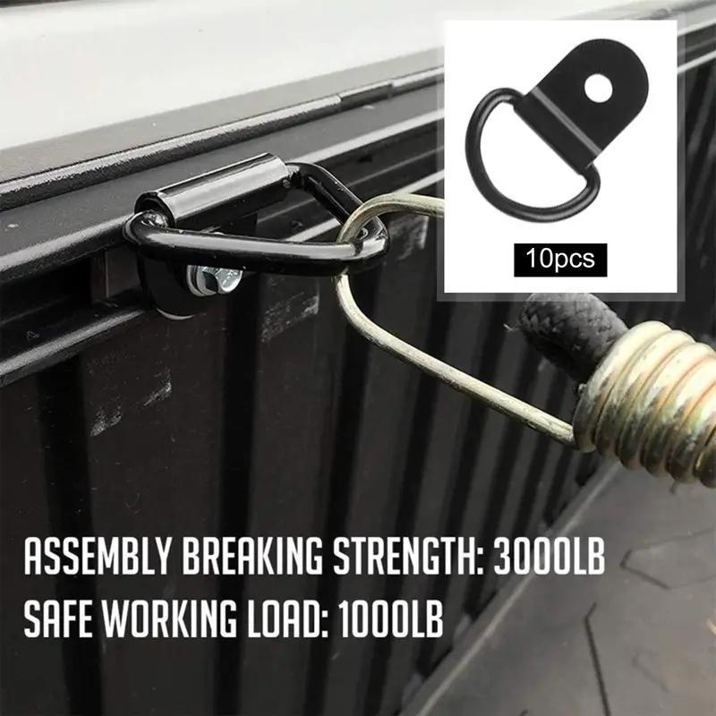 20 buc/set Inele de ancorare în formă de D Fier Oțel inoxidabil Inel de ancorare pentru marfă pentru Mașină Camion Remorci RV Bărci