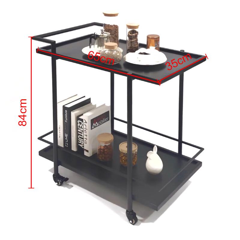 Mobile Double-Layer Serving Cart