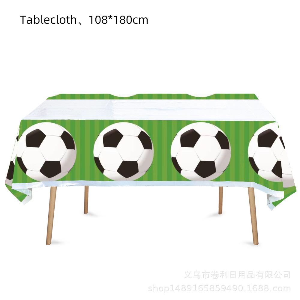 Black And White Football Party Supplies Birthday Decoration Sports Theme Arrangement Party Tableware Paper Towels Paper Plates Paper Cups