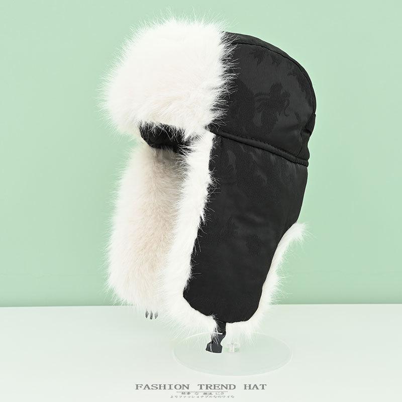 Thunderhead Cap Men's Fall and Winter Warm Cotton Cap Children's Mask Cap Plush Ear Protection Cycling Cap Europe and The United States