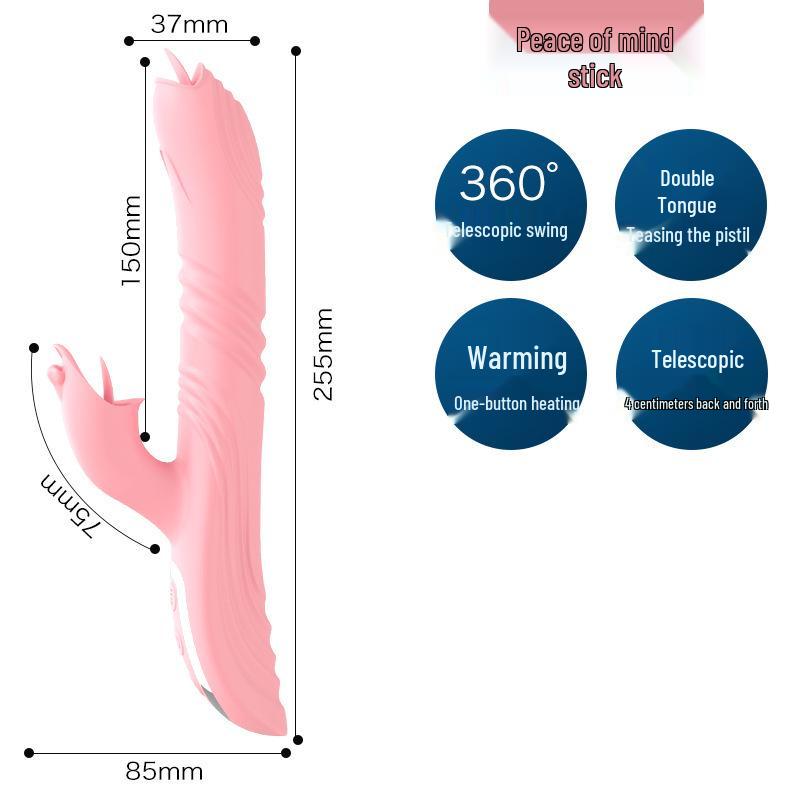 Long Love Women's Automatic Thrusting Vibrator - Telescopic AV Massager Adult Toy