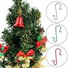 100 Stück Weihnachtsornament Metall S-förmige Haken Halter Weihnachtsbaum Kugel Anhänger Hängedekoration für Zuhause Navidad Neujahr