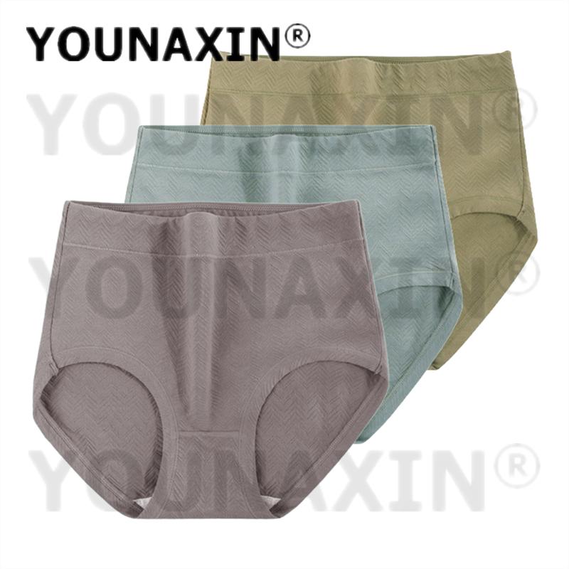 3 stykker truser i stor størrelse dameundertøy Høy midje undertøy bomull underbukser jenter store truser underbukser XL 2XL 3XL 4XL 5XL 6XL