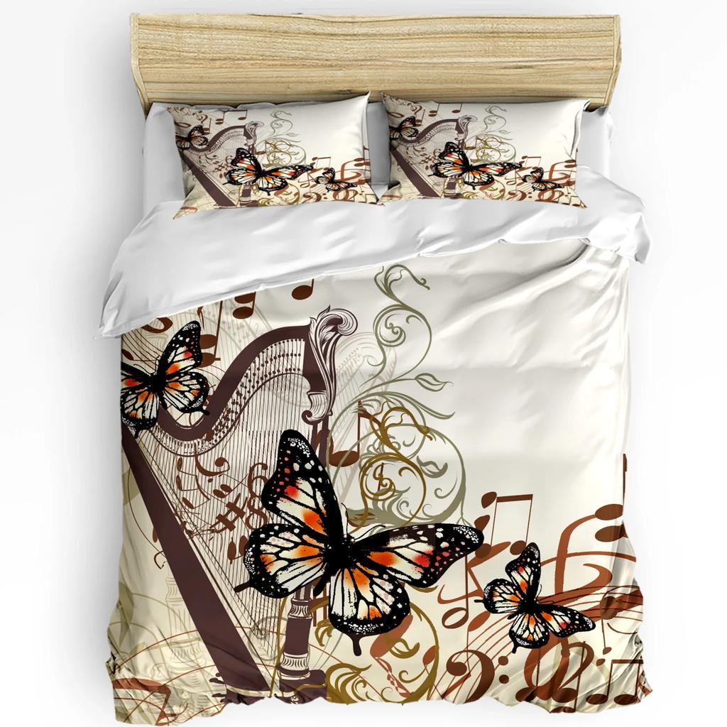 Forest Fairy Flower Butterfly Girl Duvet Cover with Pillow Case Custom 3pcs Bedding Set Quilt Cover Double Bed Home Textile