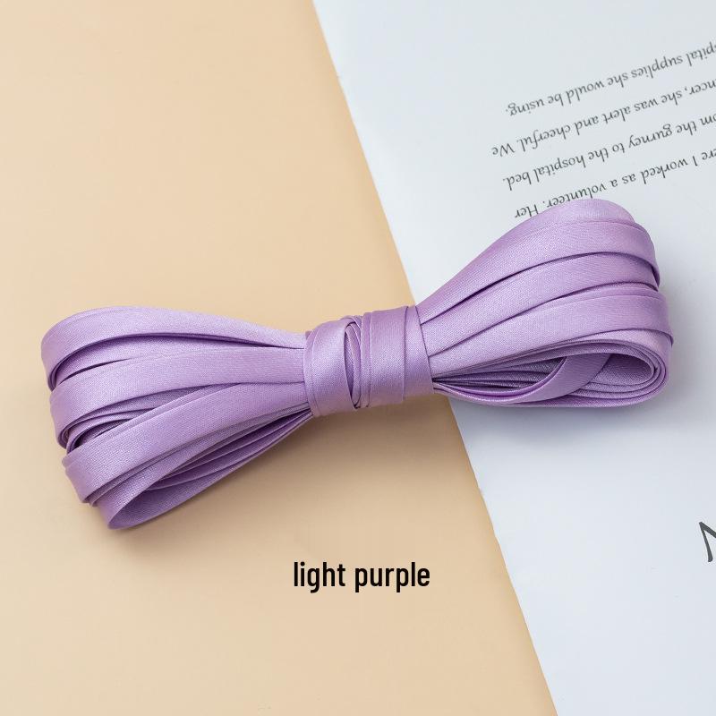 Hengmeihe Cheongsam 1cm Piping Trim: Four-Fold Non-Iron Imitation Silk Hemming Ribbon