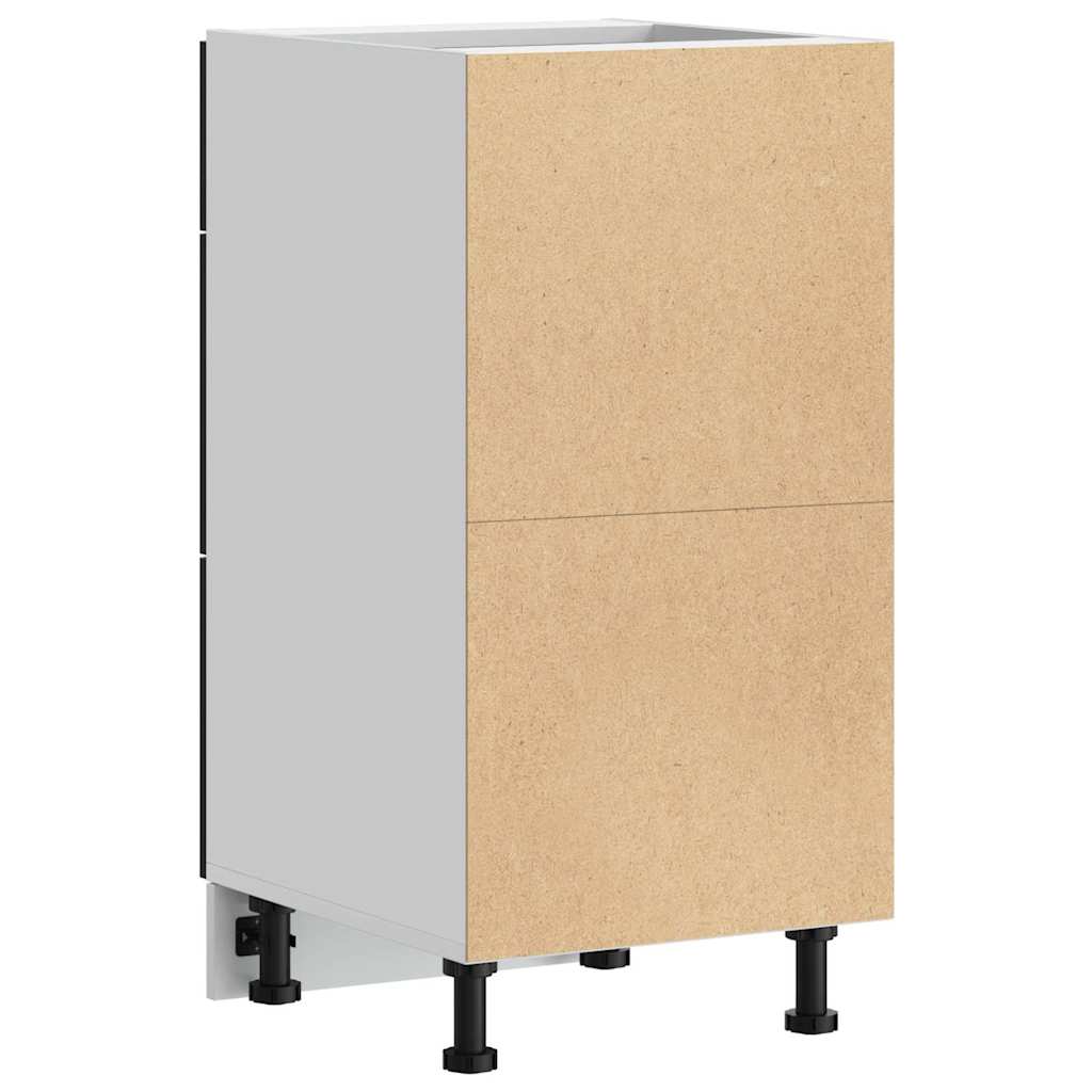 Kitchen Base Cabinet Black Oak Effect 40 x 46 x 81.5 cm