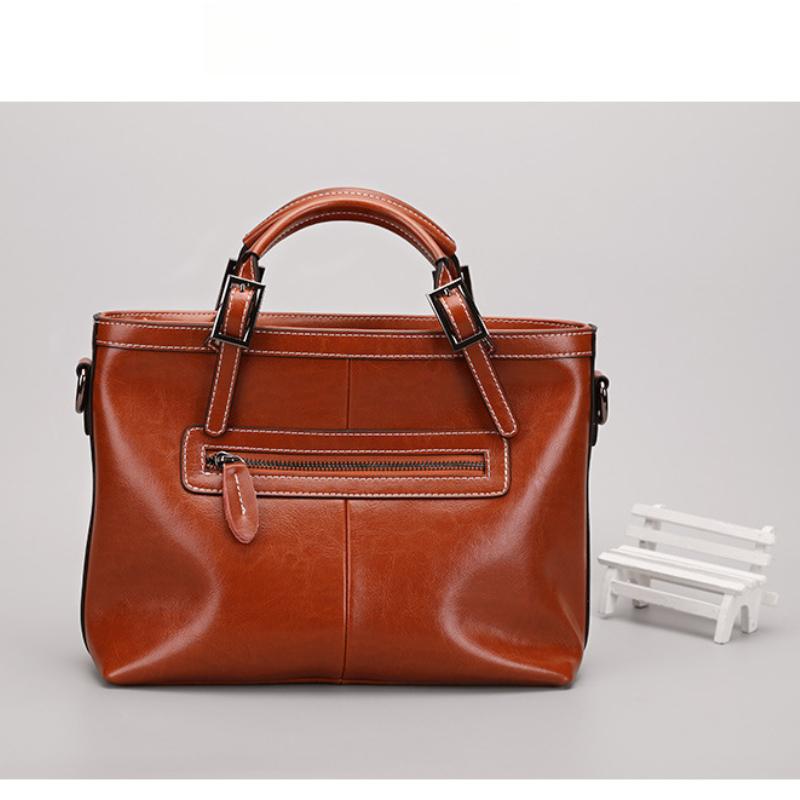 Damen Umhängetasche Retro-Stil Echtes Leder Crossbody-Taschen Europa Amerika Mode Luxus Damen Handtaschen