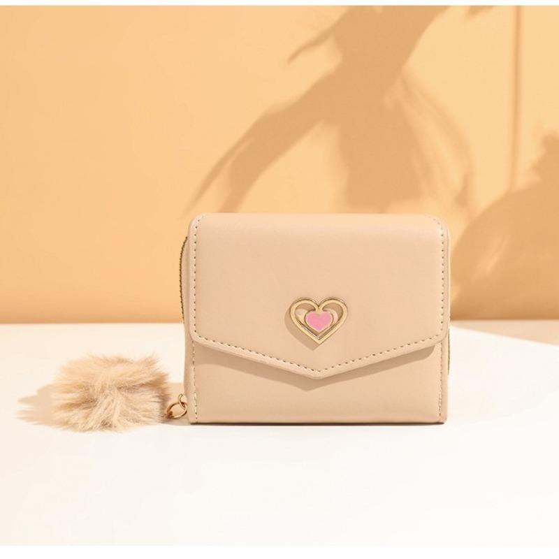 New personalized fashion women's short wallet wallet wallet heart-shaped women's short bag change bag card bag one piece