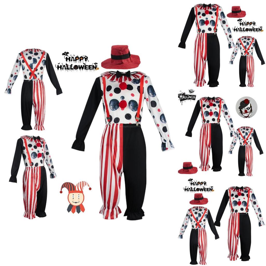 Versatile And Comfortable Polyester Halloween Circus Clown Costume
