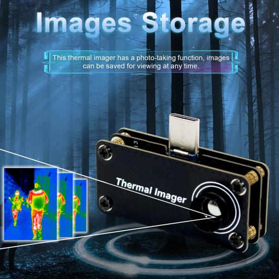 Thermal Imaging Camera with Layout Revert Compact Portable Universal Mobile Phone Thermal Imaging Camera Thermal Imager