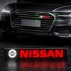 Car Decorative LED Lights Front Hood Grille Decoration Badge For Nissan Nismo Tiida Teana Skyline Juke X-trail Almera Qashqai