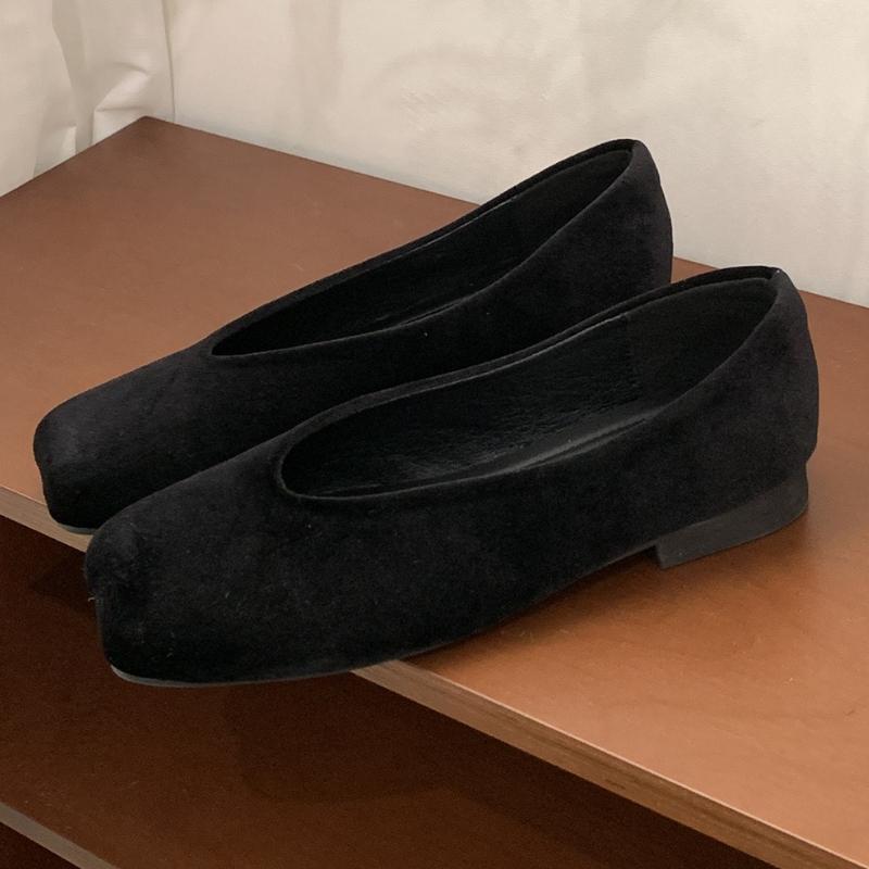 Móda Nová Podzimní Obuv Ženy Boty Mary Jane Mělké Pohodlné Měkká Podrážka Čtvercová Špička Společenské Boty Módní Značka Baleríny Dámské