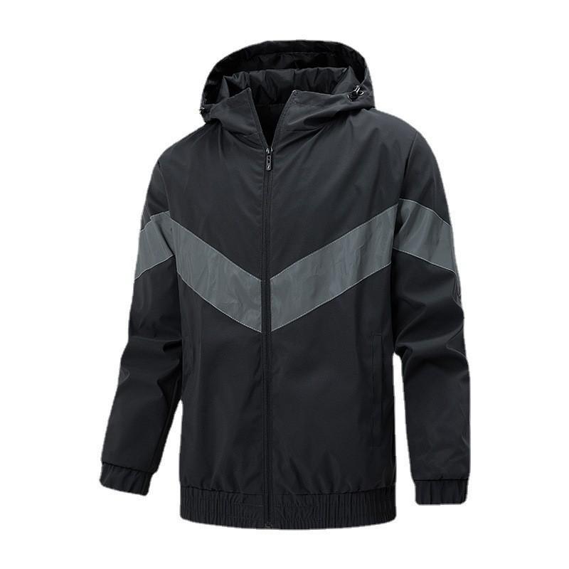 

Весенняя мужская куртка для отдыха на открытом воздухе, мужская ветровка со съемным капюшоном, цветная куртка 4XL