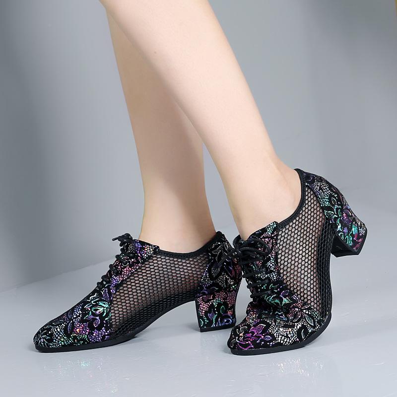 Fashion Women High Heels Dance Shoes Jazz Latin Ballroom Girls Salsa Dancing Shoe Ladies Training Modern Woman Sneakers