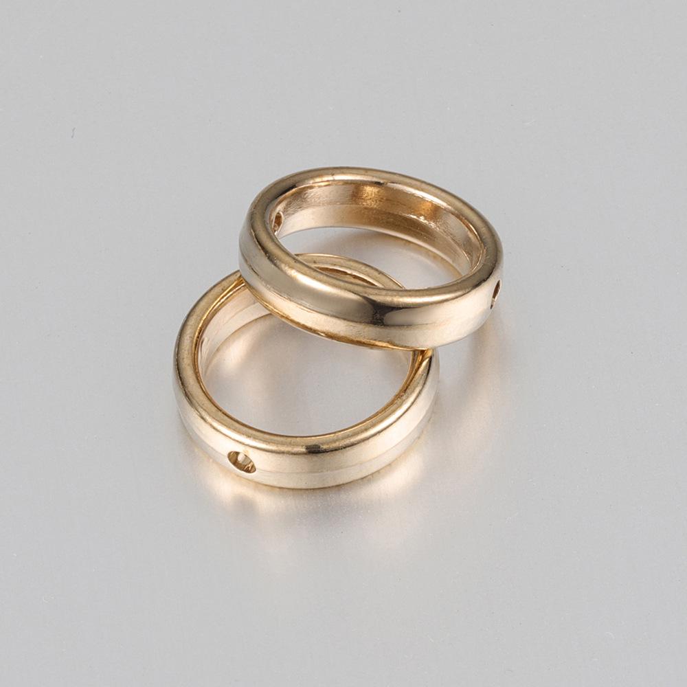 ABS Electroplating Double Hole Bead Spacer for DIY Jewelry Crafts