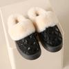 Autumn  Winter Sequins Ladies' Snow Boots   Thick Soled Bag And Cotton Slippers Worn With Fleece For Warmth Cotton Shoes