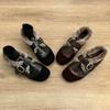 Fleece Warm Deep Mouth Single Shoes Women's Autumn and Winter 2025 New Trendy Fashion Mary Jane Fluffy Shoes Loafer Shoes