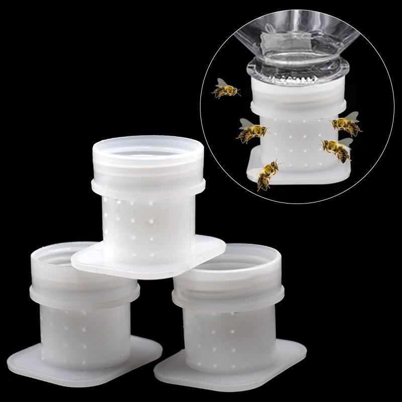 

20PCS Bee Feeders Plastic Honing Food Water Cup Drinkers Drinking Bowl Harmless to Bees Tools Waterer Apiculture Equipment