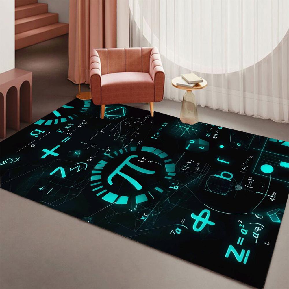

Blue Hexagon Pattern Carpet Soft Large Area Rug for Living Room Bedroom Night Ambiance Home Decoration Washable Lounge Sofa Mat 40X60CM