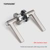 304 Stainless Steel Three-pole Handle Lock Single Tongue Bathroom Interior Door Lock Aisle Fire Door Door Lock With Key