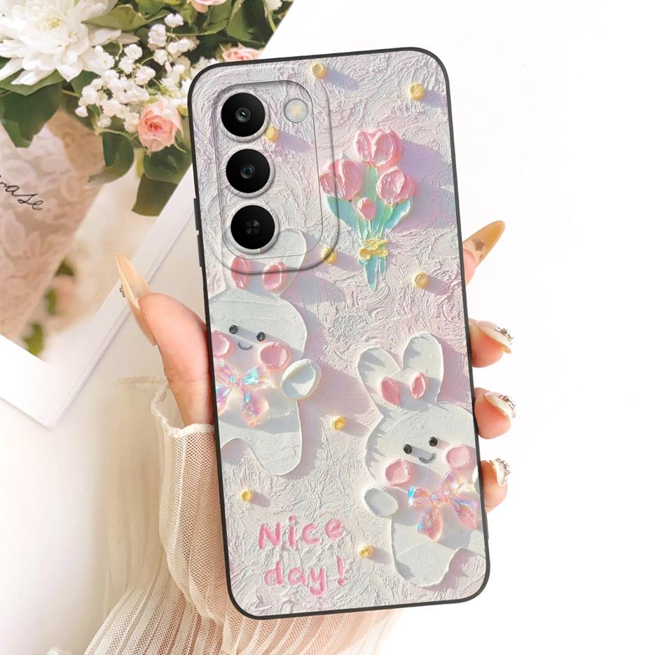 For Realme C83 5G Case Realme P4 Lite 5G RMX5261 Cute Rabbit Cartoon Cover Soft Silicone Case For Realme C100 5G RealmeC83 Shell