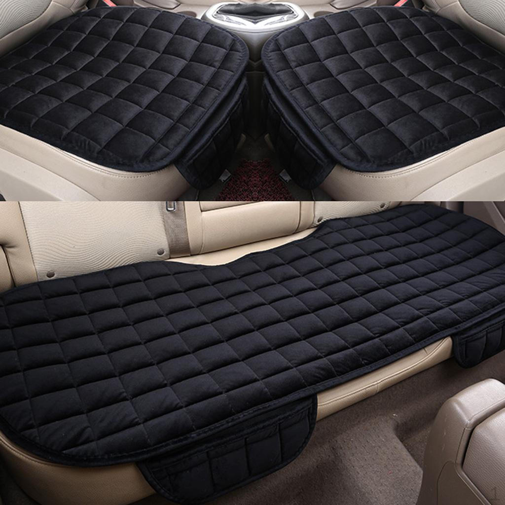 

Universal Cover Cushion Front Rear Seat Set, Car Breathable Cover, Black
