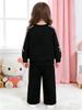 Girls' Spring/Autumn Hoodie & Trousers Set: Long Sleeve Casual Sportswear