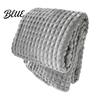 Thermal Insulation Blanket for Autumn Waffle Textured Fleece Throw Blanket Solid Color Milk Flannel Grid Cut Texture Sofa Plush Soft Warm Cozy Couch