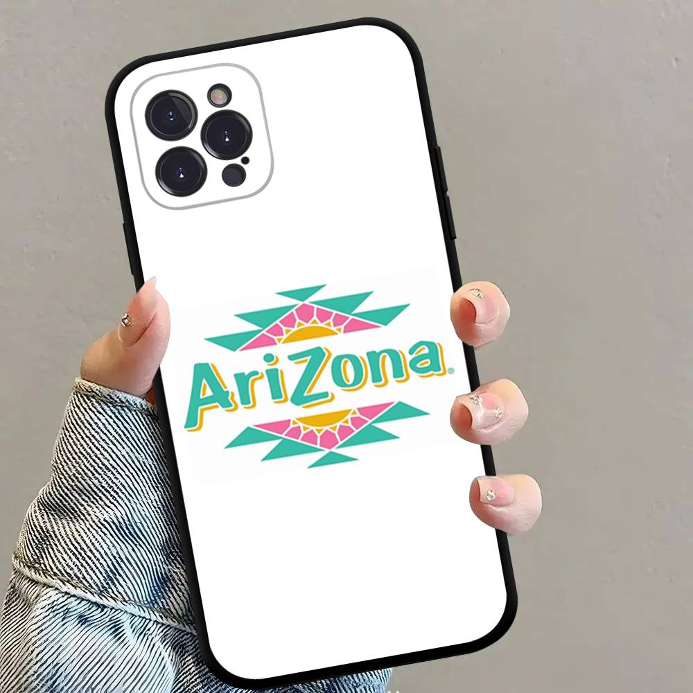 Fashion Vaporwave AriZona Iced Tea Aesthetic Black TPU Phone Case For Iphone17 Air 16 15 14 13 12 Pro 11 Pro Max Plus Cover Case