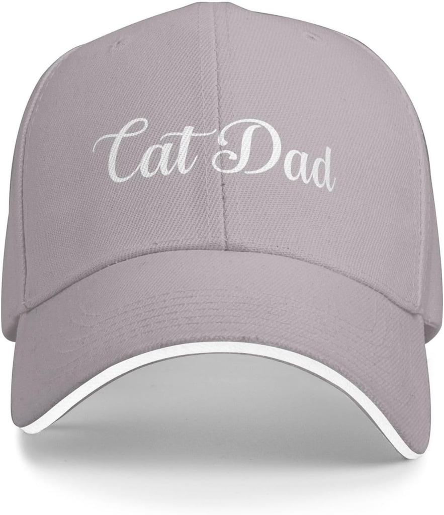 Katzenpapa Baseballkappe Polyester Klassisch Verstellbare Papa Mütze für Erwachsene Unisex