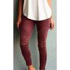 Womens Casual Slim High Elastic Pencil Long Pants Leggings In Vibrant Blue Green And Classic Black