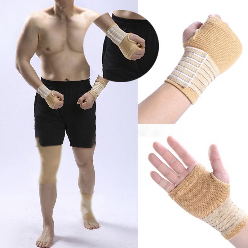 

Эластичный карпальный 1 шт. Поддержка большого пальца, кисти, запястья, компрессионная повязка, спорт бежевый