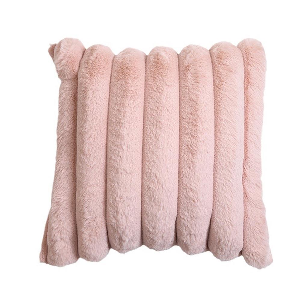 

Чехлы для подушек из искусственного меха, удобные, мягкие, полосатые, декоративные, бархатные, пустые, наволочки, наволочки для дивана, дивана