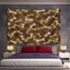 Camouflage Dog Bone Pattern Pattern Wall Hanging Tapestry Decorative Tapestry Home Decor for Bedroom and Living Room
