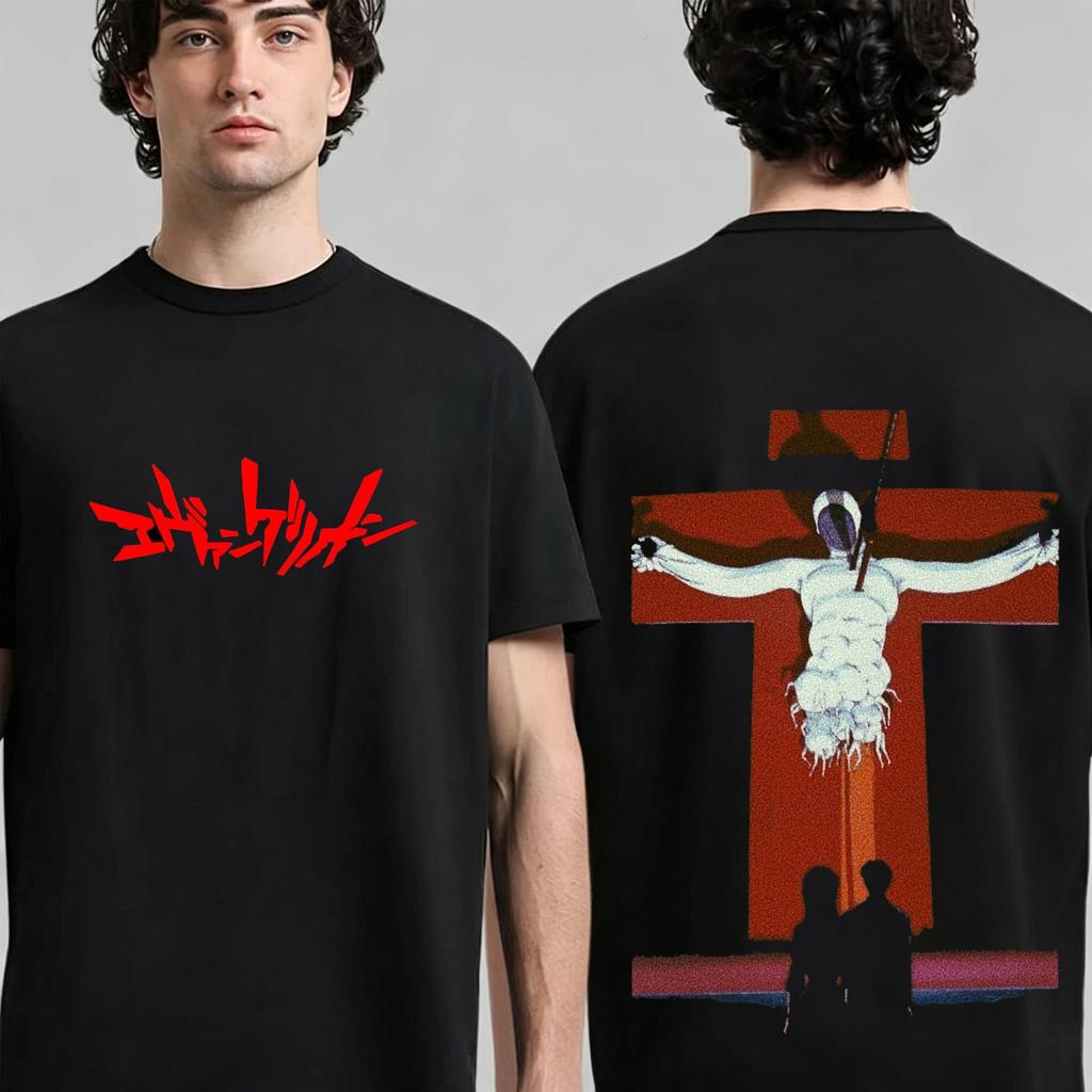 2026 Summer New Arrival Evangelion Pattern Street Style Print ShortSleeve TShirt Y2k Style Suitable For Both Unisex And Unisex
