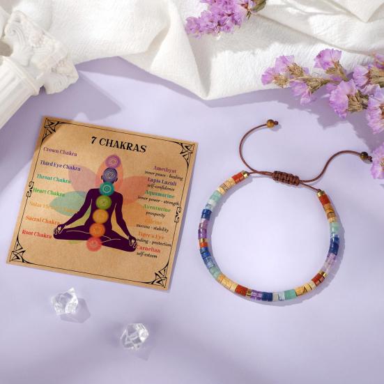 Women Bracelet Colorful Beads Decor Adjustable Length Braided Bracelet Wristwear Jewelry Gift Versatile Accessory