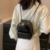Factory backpack women's 2025 new fashion high sense diamond small schoolbag lightweight small chain versatile backpack