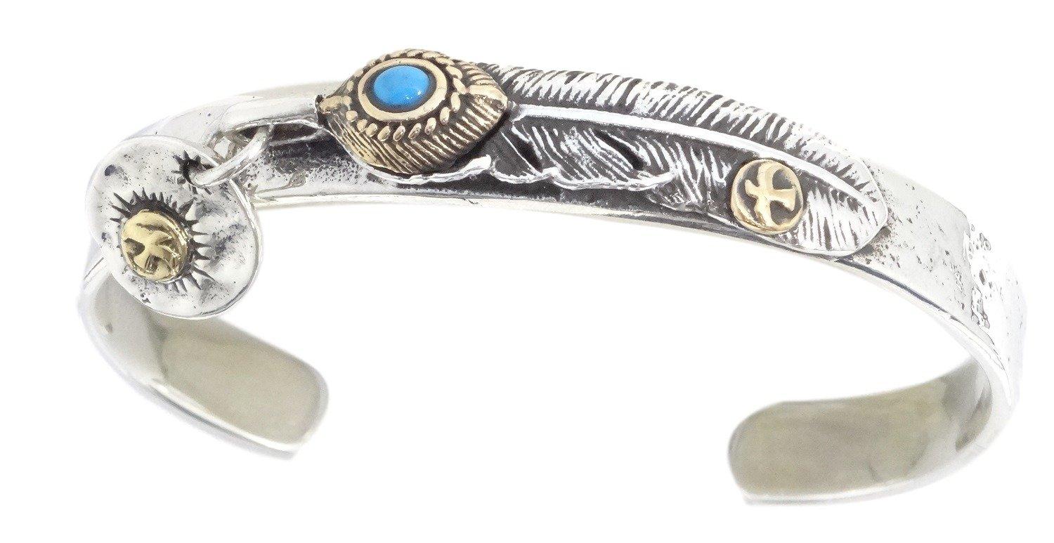 

Bangle Silver 925 Bracelet Turquoise Manufacturer Turquoise Feather Eagle [cmy select] Men s Men s (13 Coin)