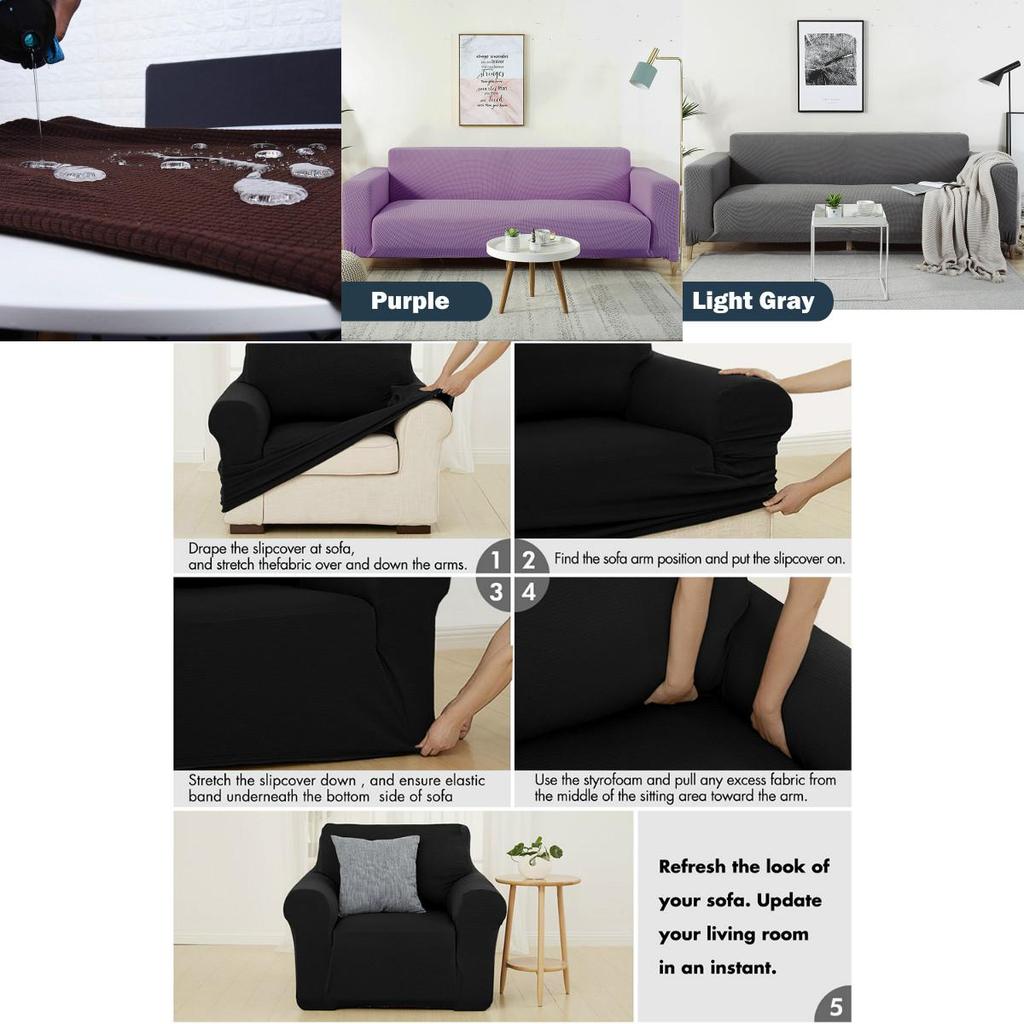 Weiche und strapazierfähige wasserdichte Sofabezüge für elegante Wohnzimmer-Makeover-Optionen