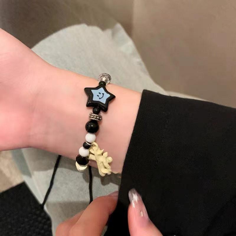 Star Lucky Unisex Bracelet Geometric Design Highend Alloy Jewelry Handcrafted