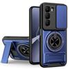 KEYSION Magnetic Phone Case for Infinix Hot 60i 4G 60 5G Hot 60 Pro Slide Camera Protection Upright Kickstand Shockproof Cover