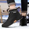 Fashion Men's Outdoor Sports Hiking Shoes Fashion Retro High Top Plush Snow Boots Camping Vacation Fishing Sports Casual Shoes 2024