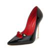 Sexy Modern Women's Metal Stiletto Open-toed Shallow Mouth Fashion Pointed Night Show Large Size High Heels Trendy
