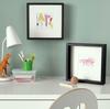 IKEA SANNAHED Frame, Black, 25 Cm X 25 Cm (604.591.23) and ALFTA Adhesive Hooks for Frames, White (903.828.44)