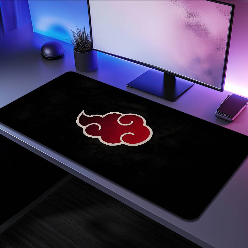 Anime NARUTO Akatsuki Mousepad Large Desk Mat Keyboard Ergonomic Office Rubber PC Non-slip Anti-fray Home Custom Game