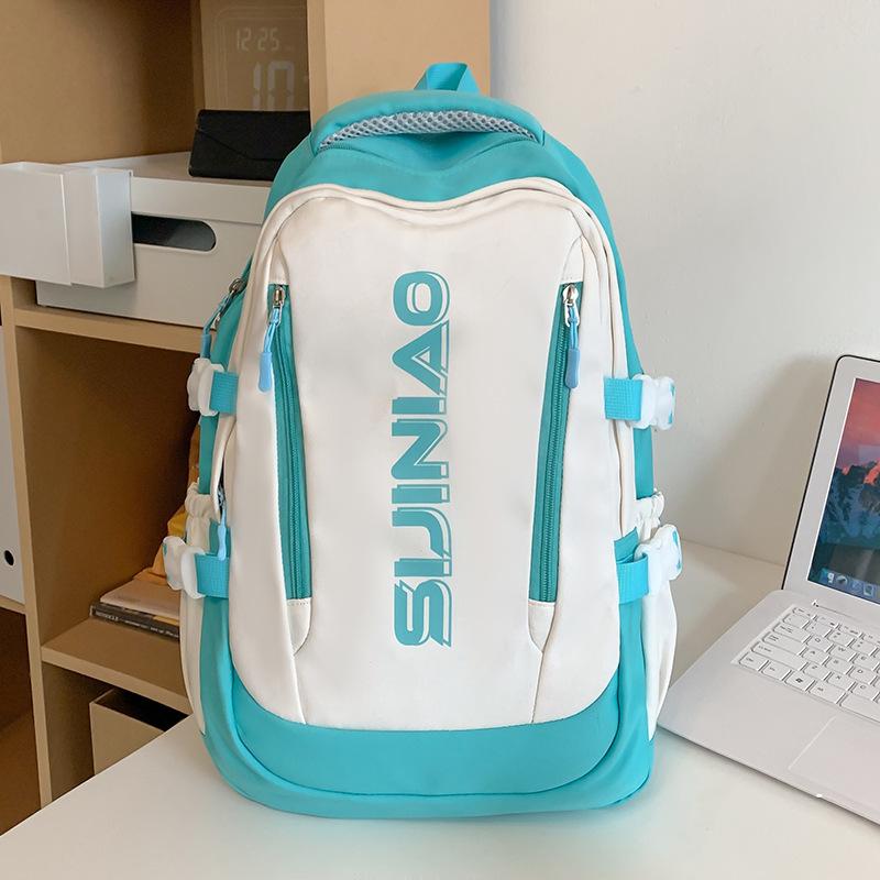 Girls with High Value Color-blocking Backpacks for Middle School Students Junior High School Students Primary School Students Backpacks