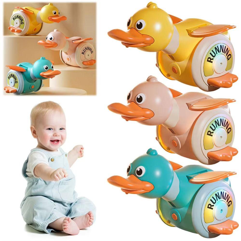 Sound And Light Electric Duck Musical Toy Plastic Sensory Dancing Duck Toy  Desktop Ornament