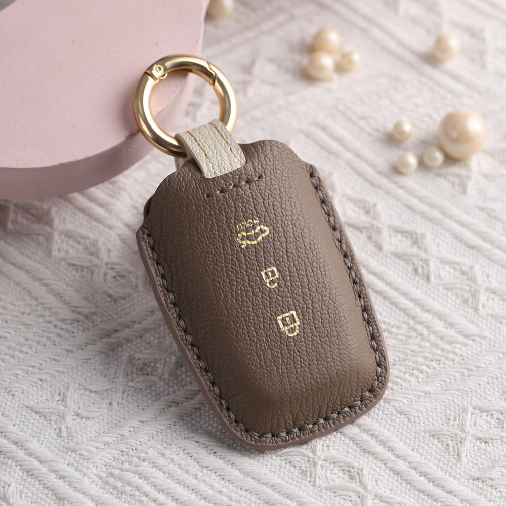 Leather Car Key Case Cover For Hyundai Ix35 Elantra Sonata Santa Fe For Kia Sportage K2 Sorento Optima Forte Genesis Coupe 2008